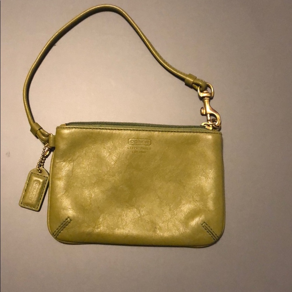 B2G1 COACH Wristlet Green